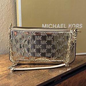Michael Kors Gold Empire Chain Pouchette